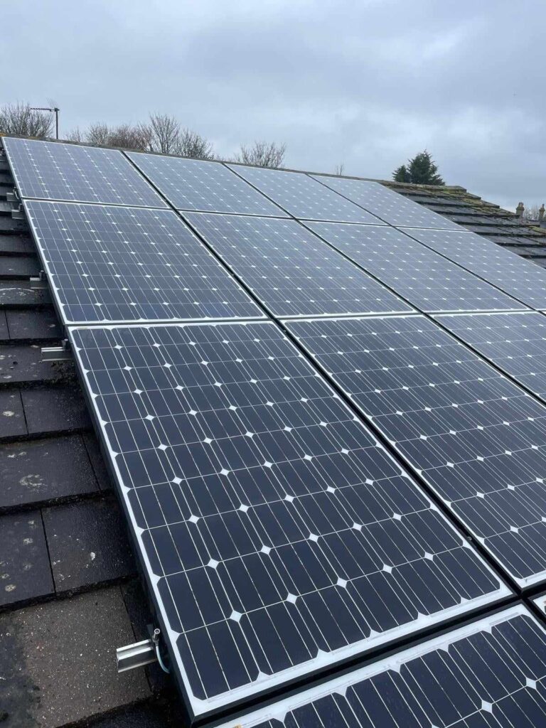 Panels after cleaned