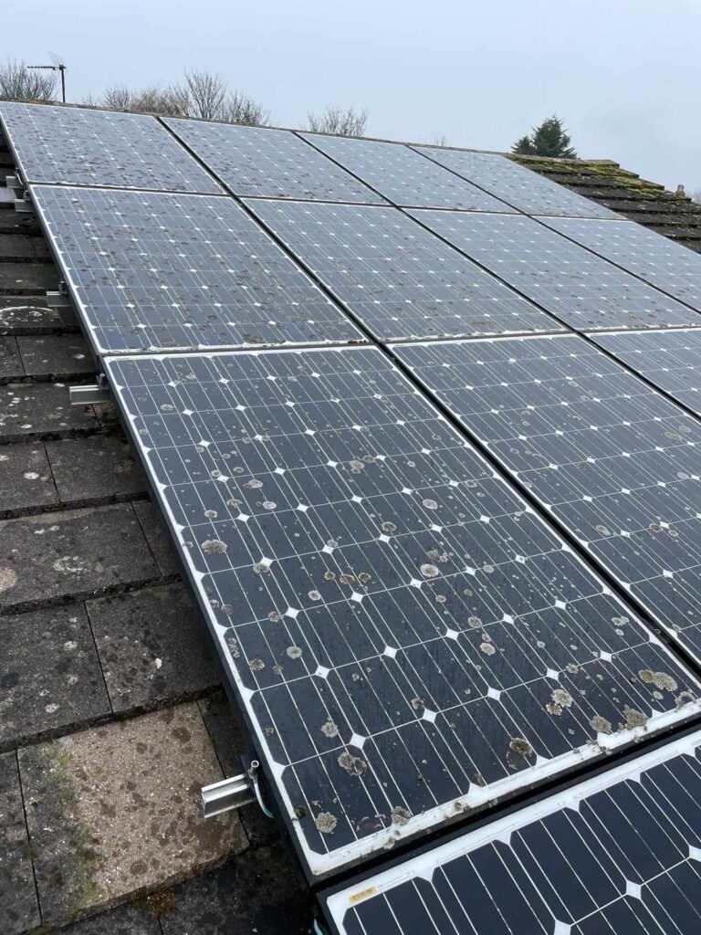Panels before cleaned